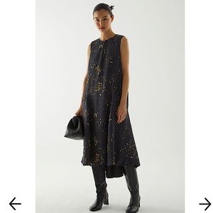 Split Seam Hooded Sweatshirt Dress 